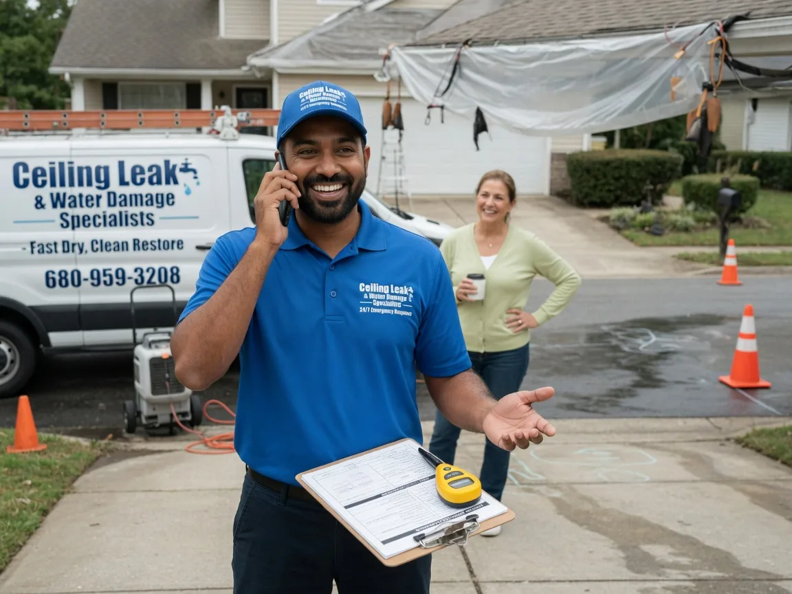 Ceiling Leak Cleanup Warnock, OH FAQs